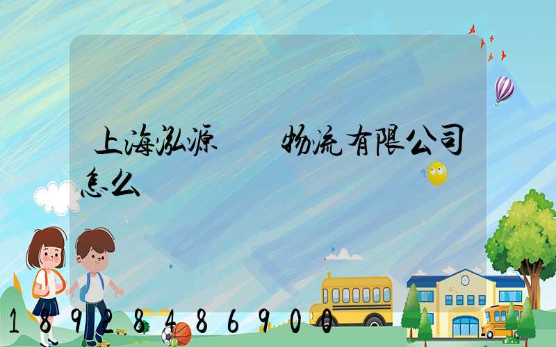 上海泓源國際物流有限公司怎么樣