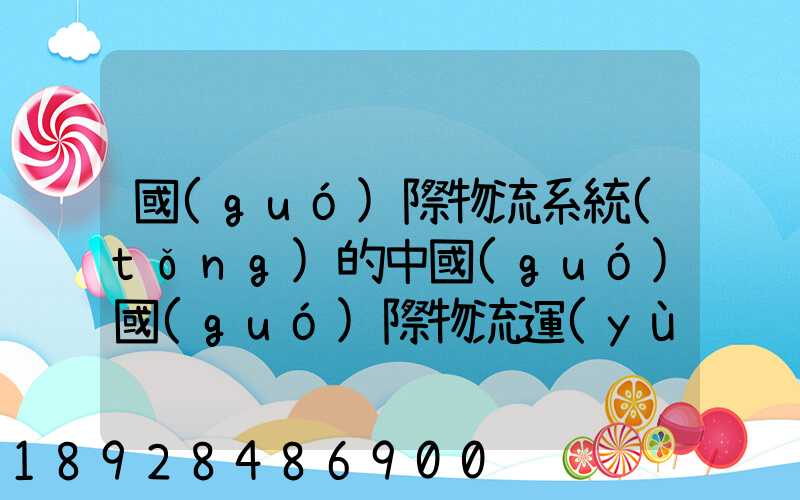國(guó)際物流系統(tǒng)的中國(guó)國(guó)際物流運(yùn)輸存在的主要問題