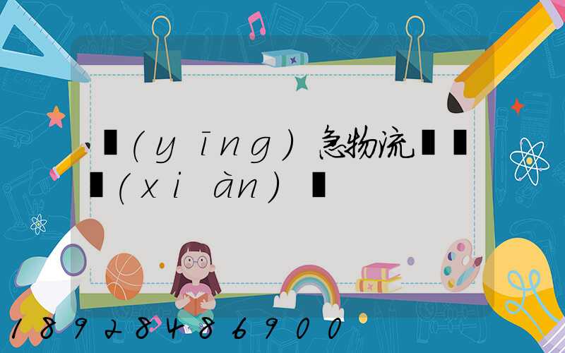 應(yīng)急物流運輸現(xiàn)狀