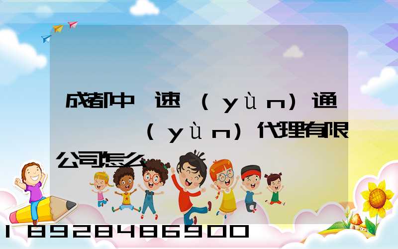 成都中歐速運(yùn)通國際貨運(yùn)代理有限公司怎么樣