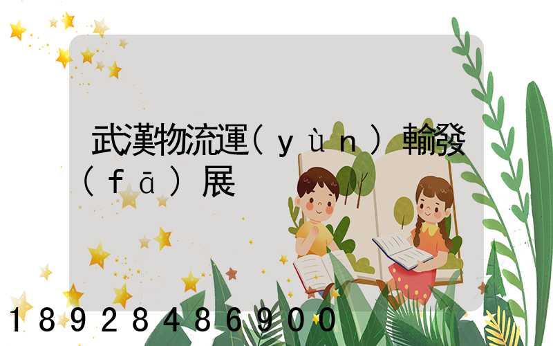 武漢物流運(yùn)輸發(fā)展