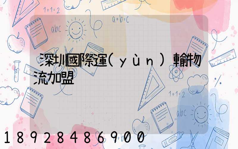 深圳國際運(yùn)輸物流加盟